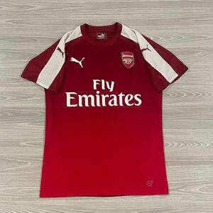 Puma 2017/18 Arsenal FC Home Football Soccer Jersey Red White Men’s Size Small